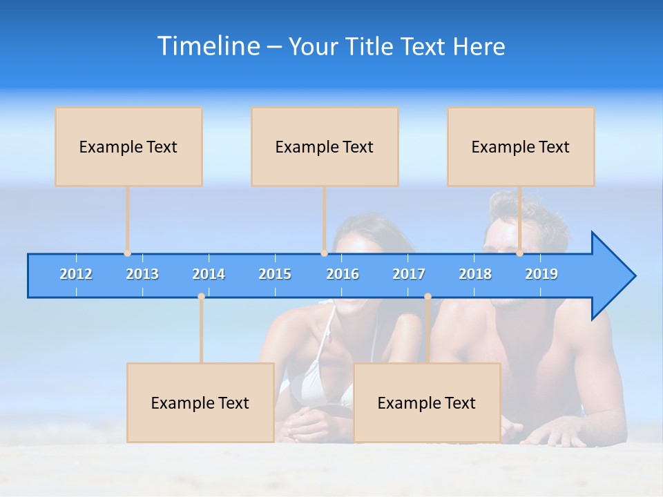 Hawaii Swimmer Travel PowerPoint Template