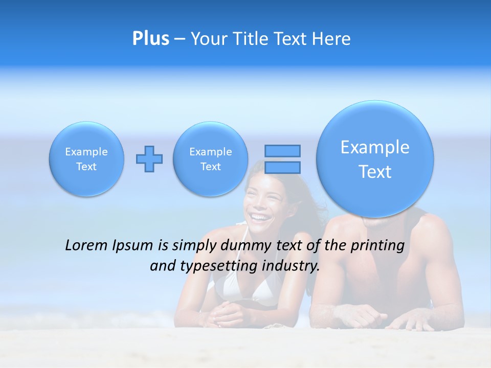 Hawaii Swimmer Travel PowerPoint Template