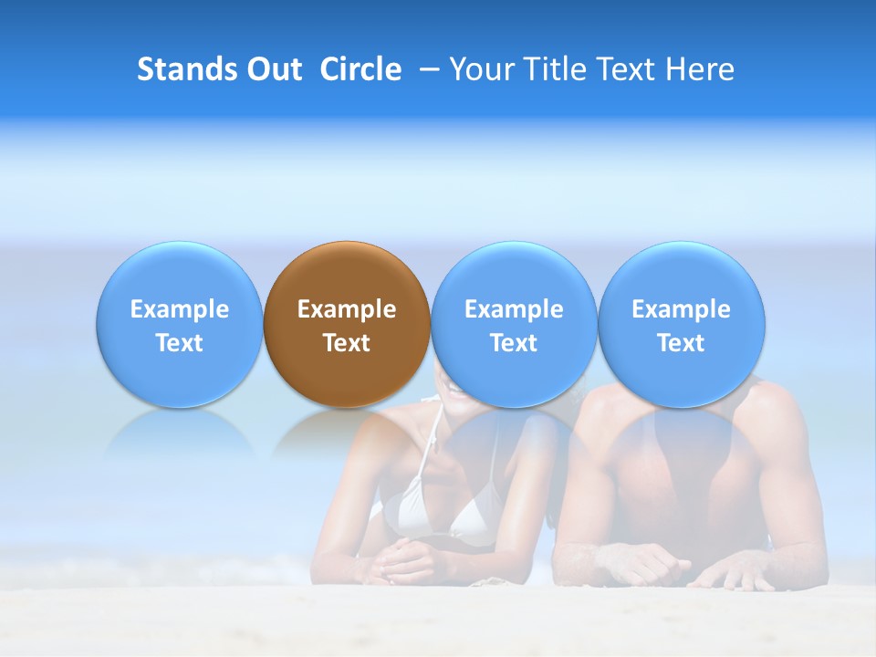 Hawaii Swimmer Travel PowerPoint Template