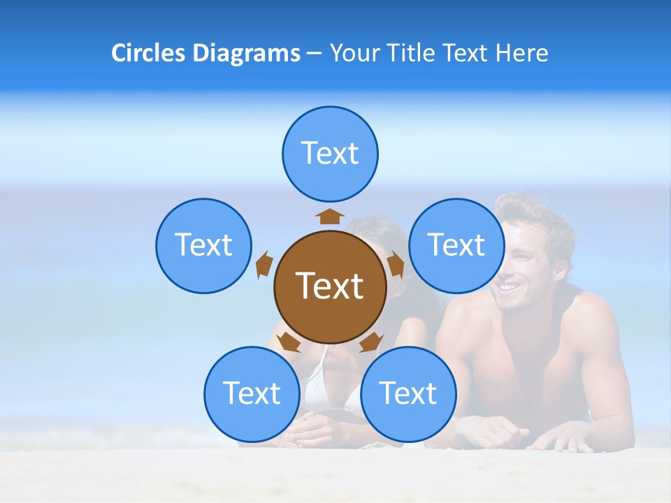 Hawaii Swimmer Travel PowerPoint Template