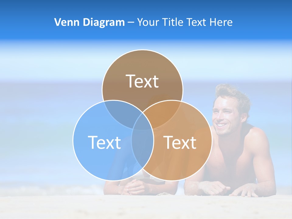 Hawaii Swimmer Travel PowerPoint Template