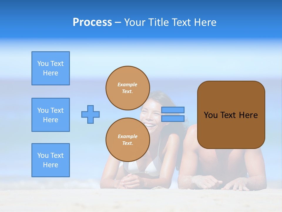 Hawaii Swimmer Travel PowerPoint Template