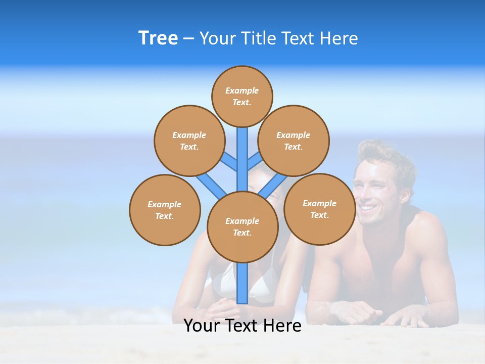 Hawaii Swimmer Travel PowerPoint Template