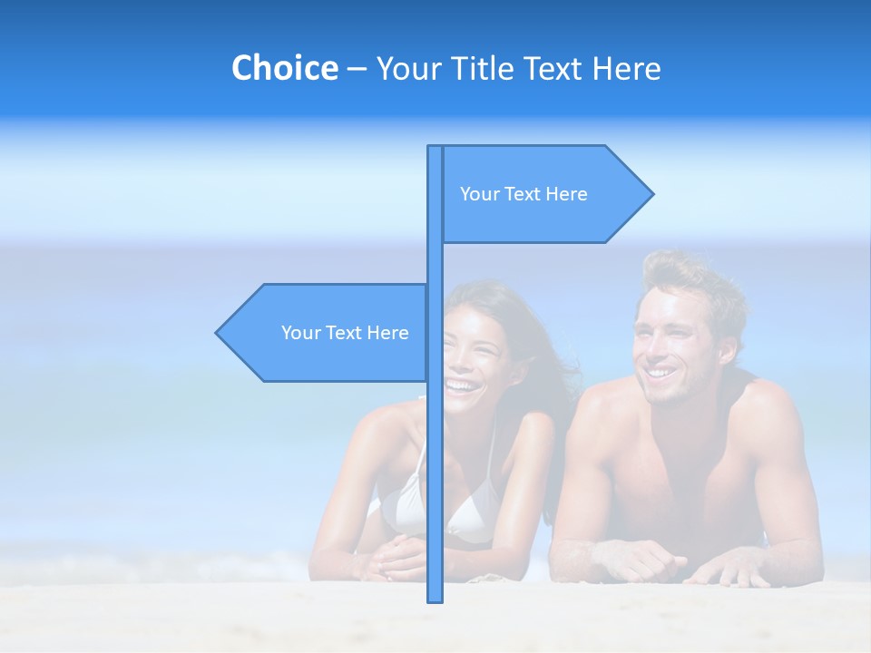 Hawaii Swimmer Travel PowerPoint Template