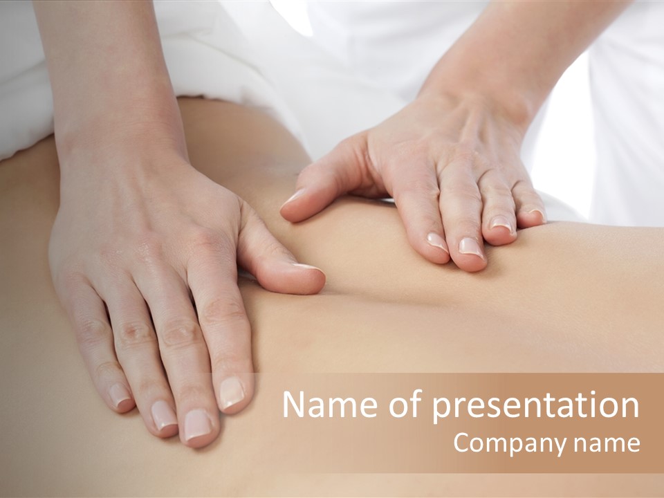 Spa Care Girl PowerPoint Template