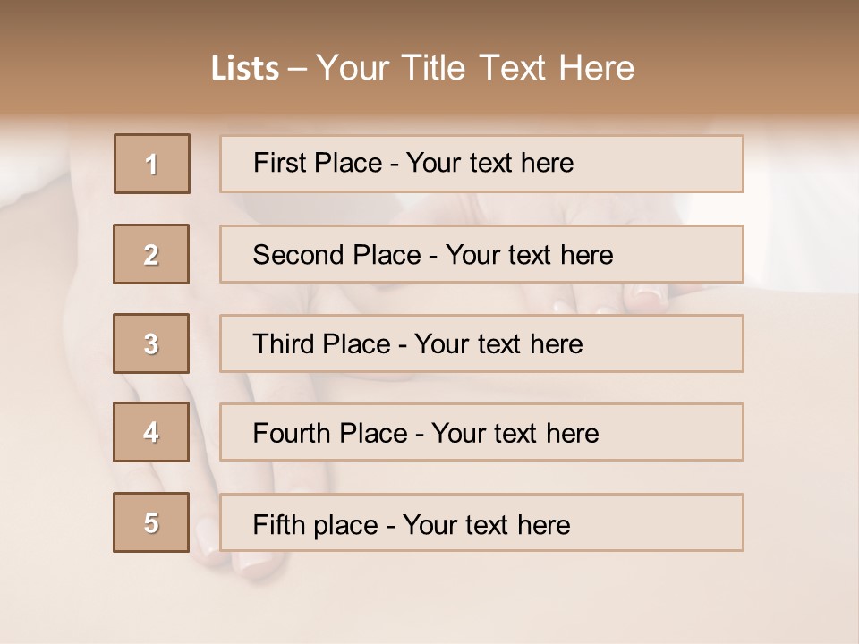 Spa Care Girl PowerPoint Template