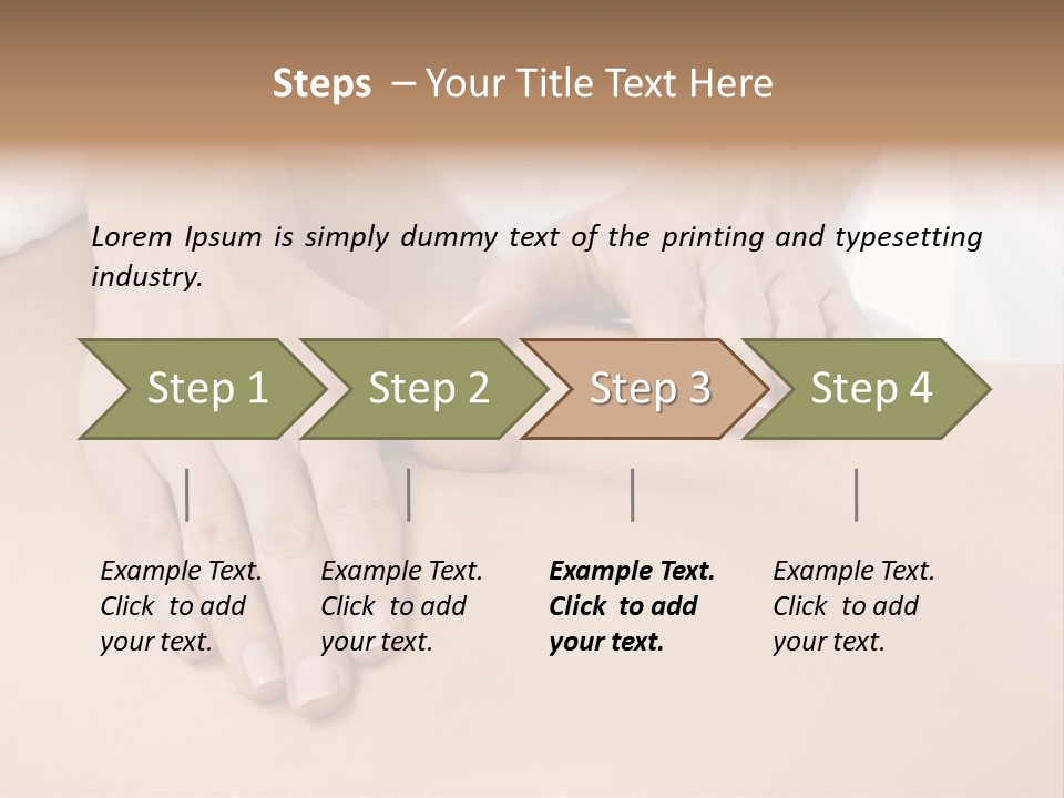 Spa Care Girl PowerPoint Template