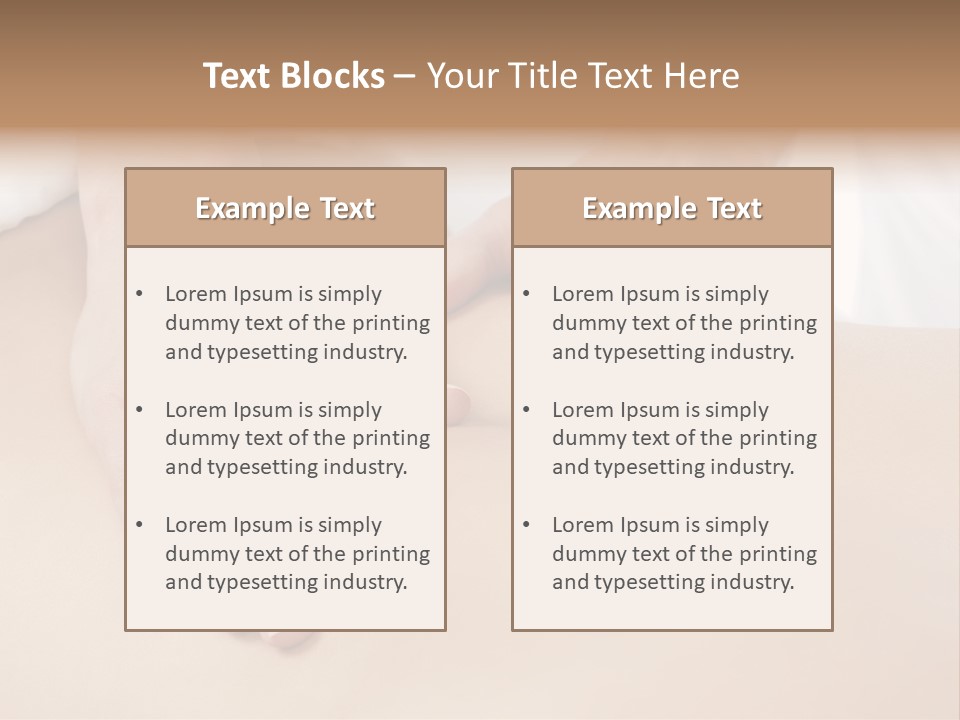 Spa Care Girl PowerPoint Template