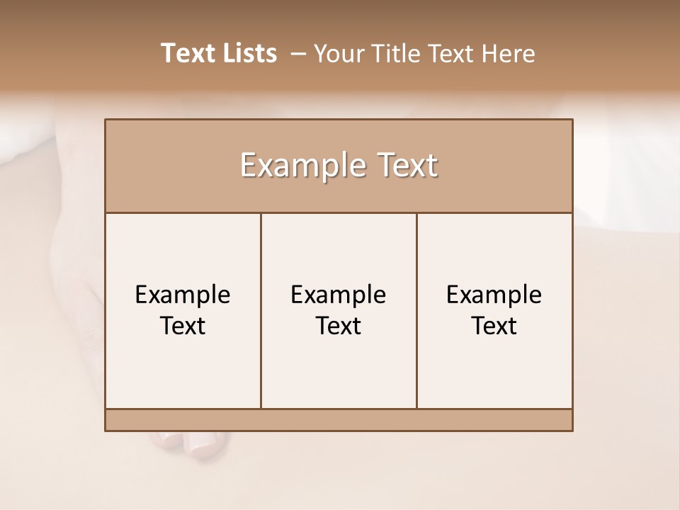 Spa Care Girl PowerPoint Template
