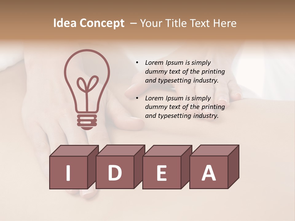 Spa Care Girl PowerPoint Template