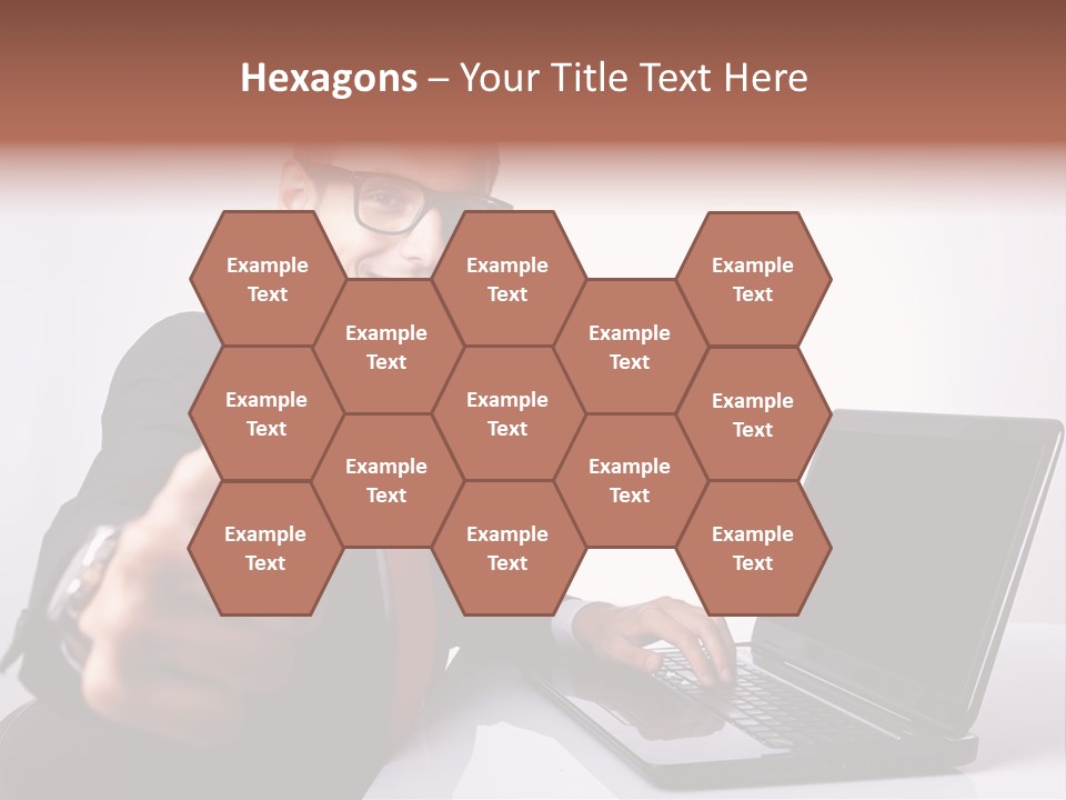 Computer Looking People PowerPoint Template