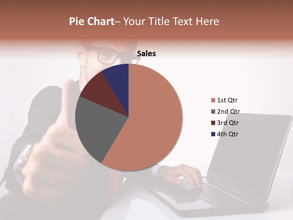 Computer Looking People PowerPoint Template
