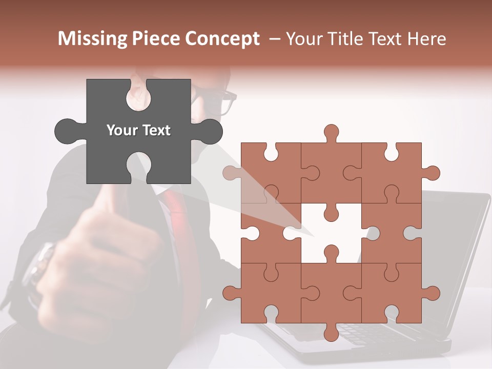 Computer Looking People PowerPoint Template