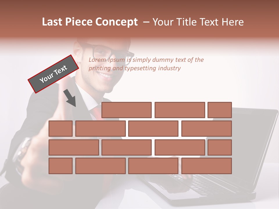 Computer Looking People PowerPoint Template
