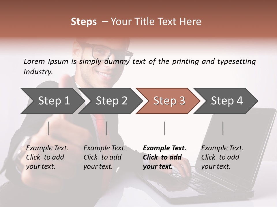 Computer Looking People PowerPoint Template
