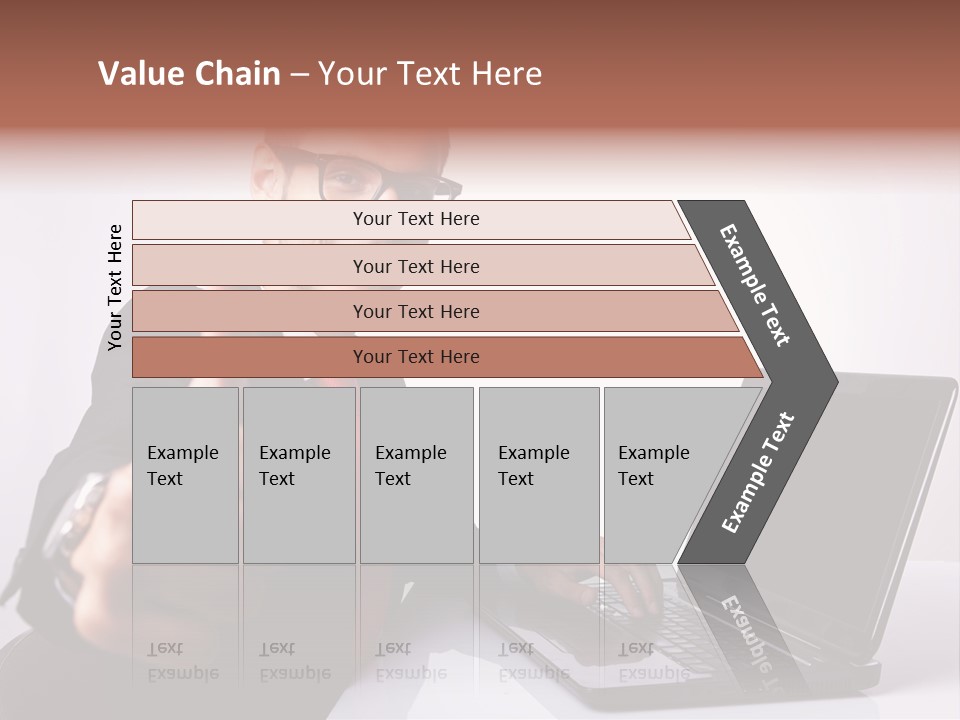 Computer Looking People PowerPoint Template
