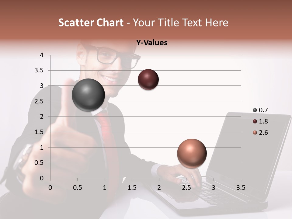 Computer Looking People PowerPoint Template