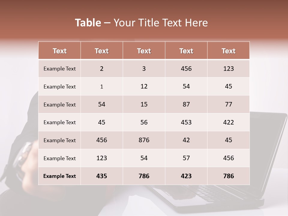 Computer Looking People PowerPoint Template
