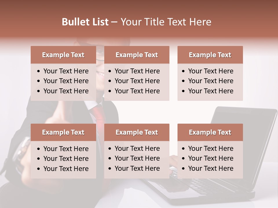 Computer Looking People PowerPoint Template