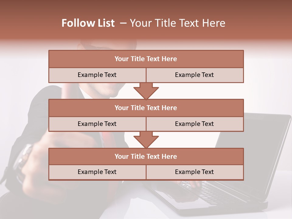 Computer Looking People PowerPoint Template