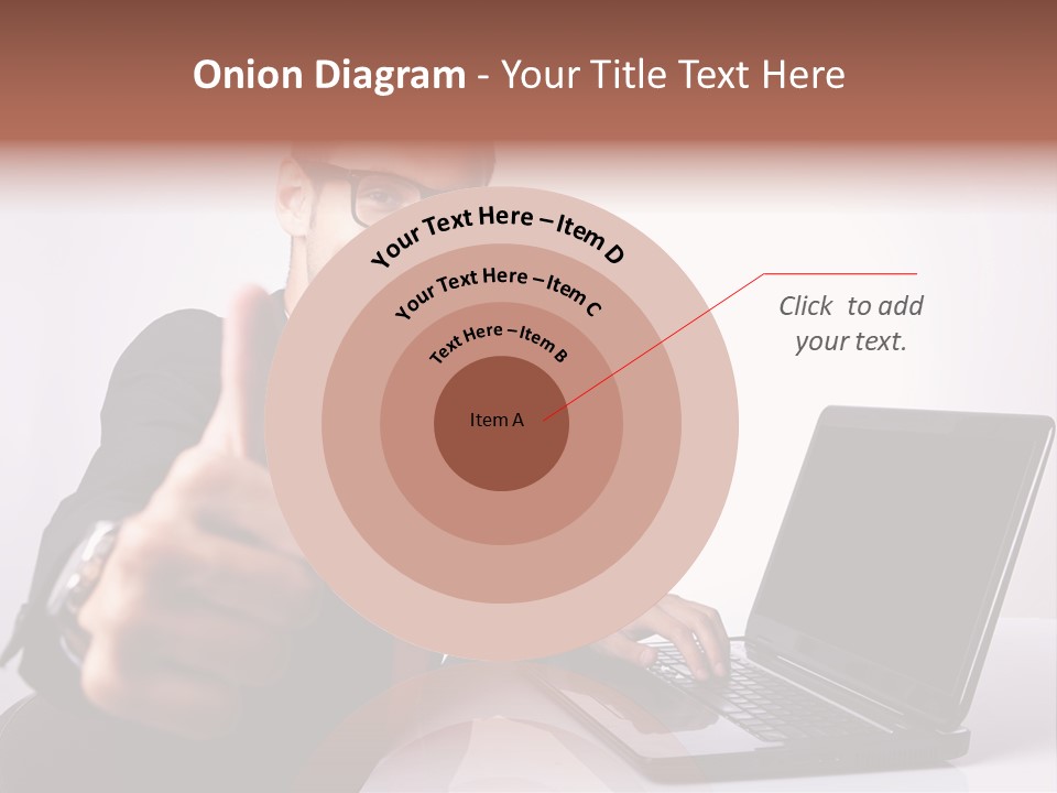 Computer Looking People PowerPoint Template