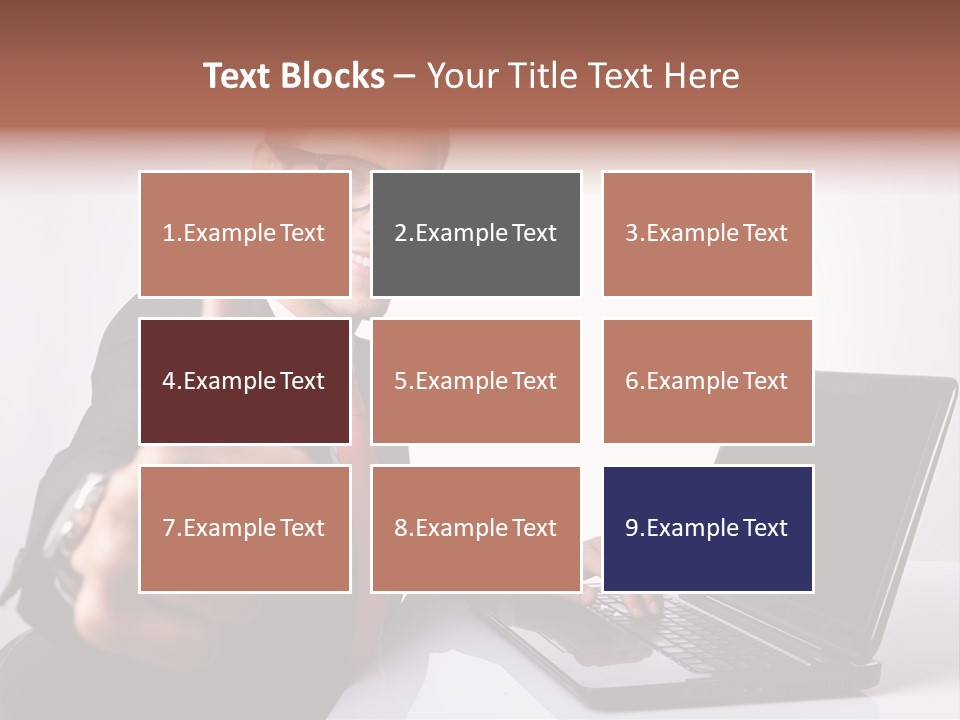 Computer Looking People PowerPoint Template