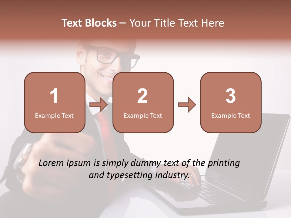 Computer Looking People PowerPoint Template
