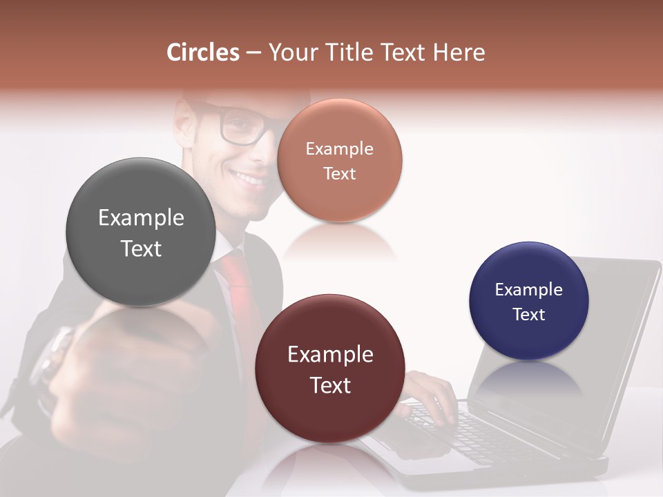 Computer Looking People PowerPoint Template