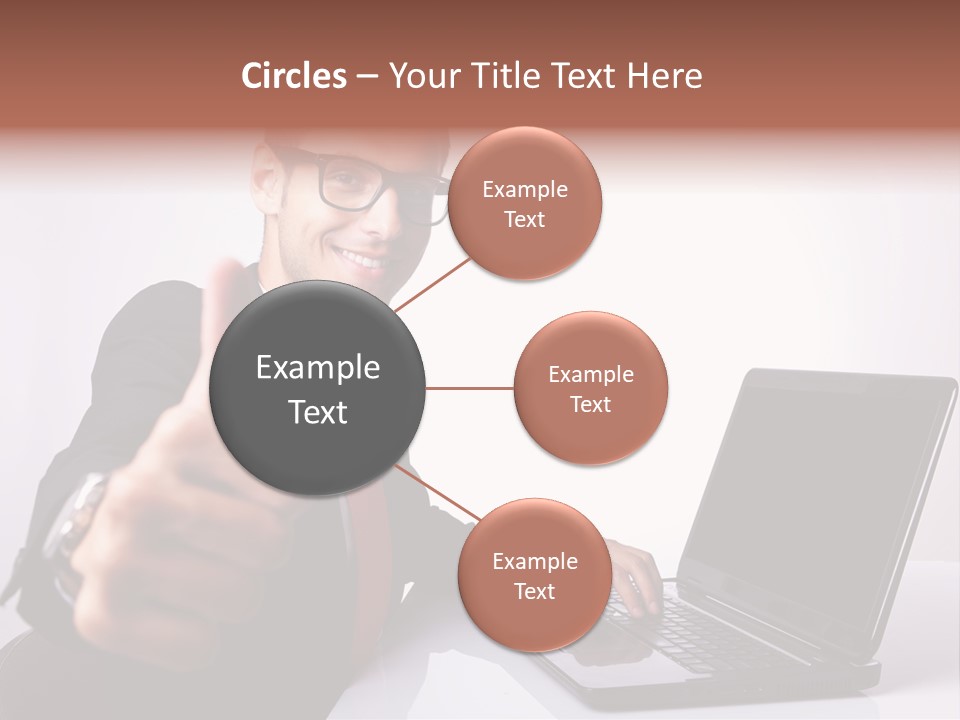Computer Looking People PowerPoint Template