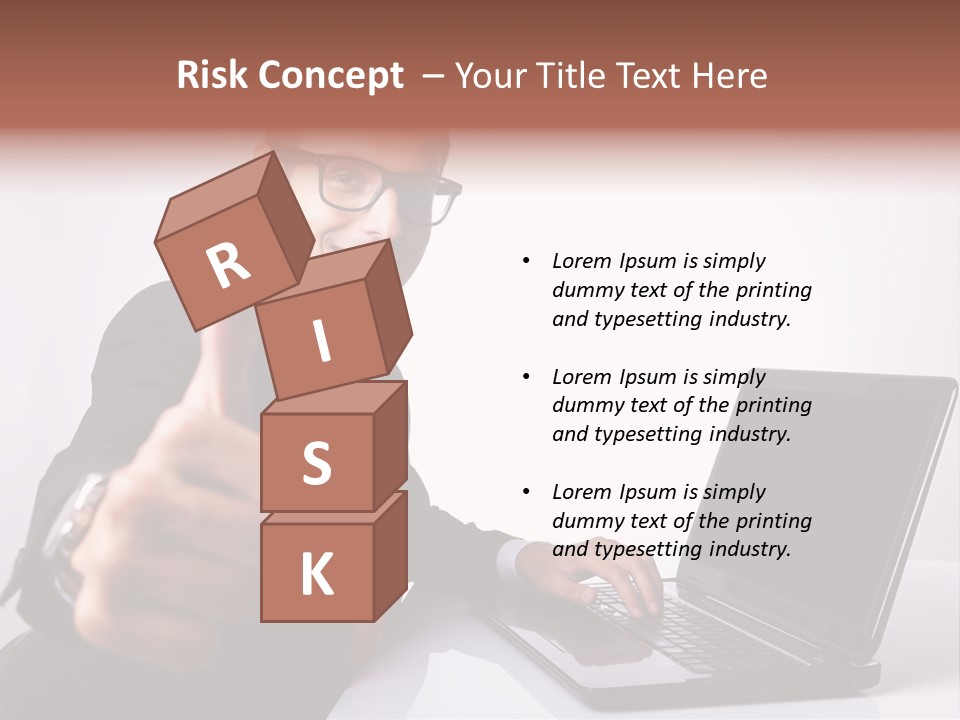 Computer Looking People PowerPoint Template
