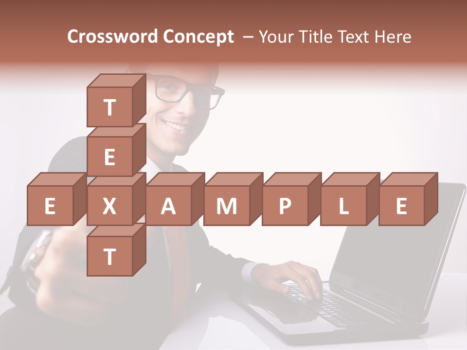 Computer Looking People PowerPoint Template