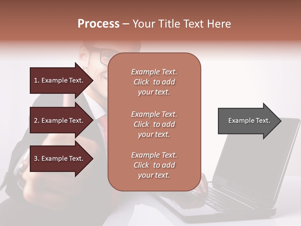 Computer Looking People PowerPoint Template