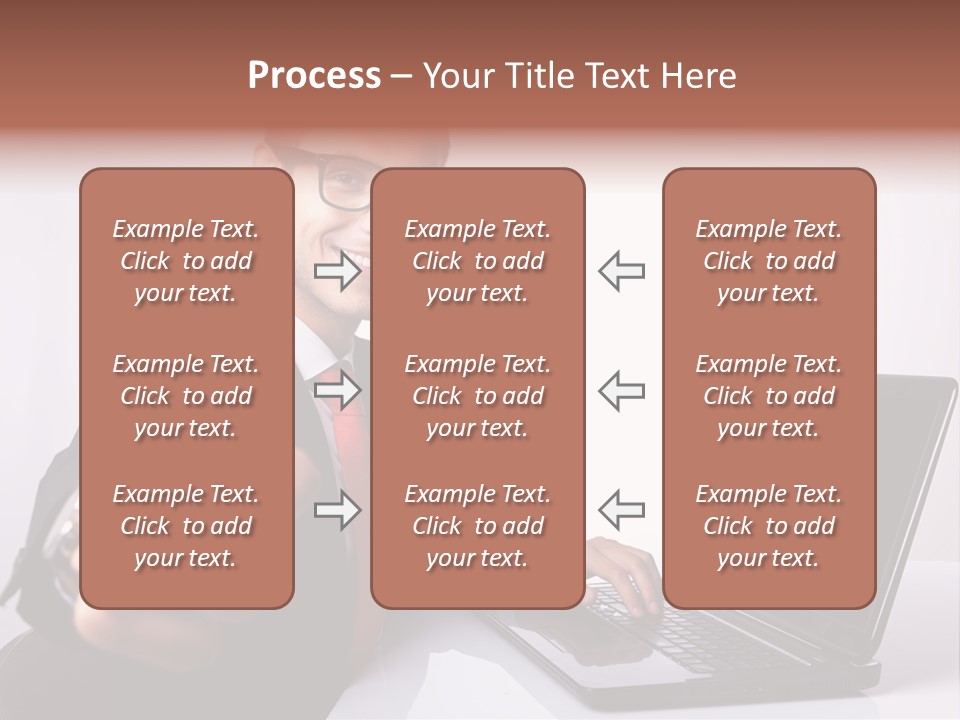 Computer Looking People PowerPoint Template