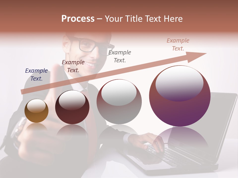 Computer Looking People PowerPoint Template