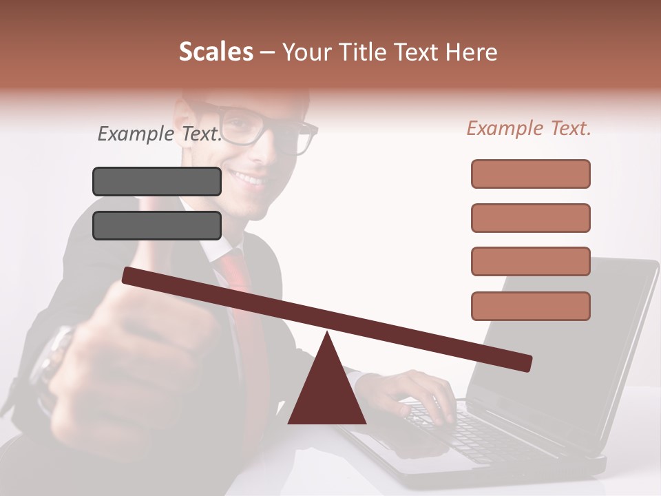 Computer Looking People PowerPoint Template
