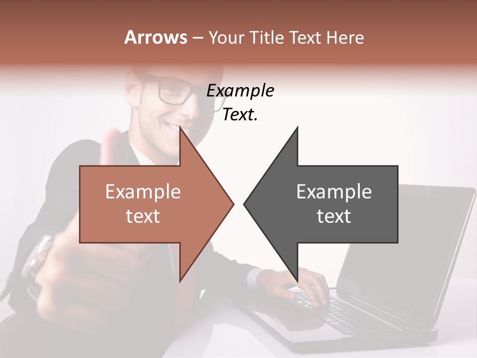 Computer Looking People PowerPoint Template