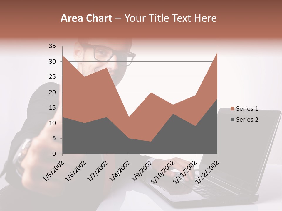 Computer Looking People PowerPoint Template