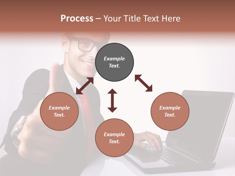 Computer Looking People PowerPoint Template
