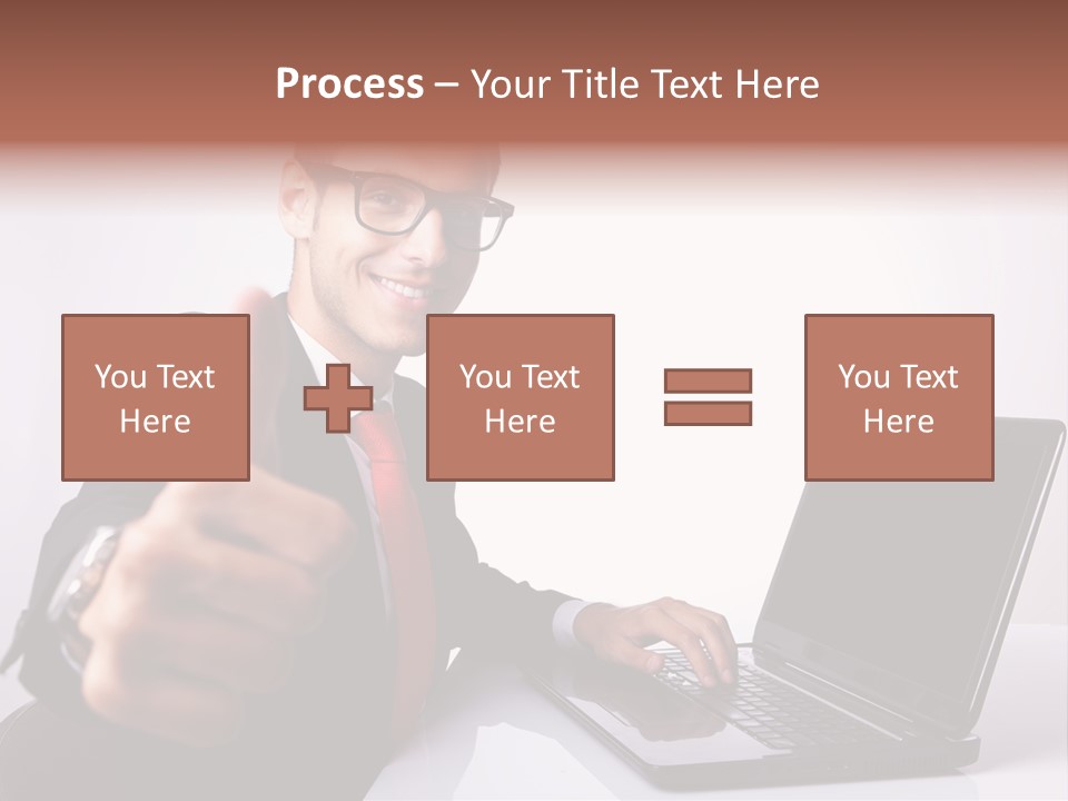 Computer Looking People PowerPoint Template