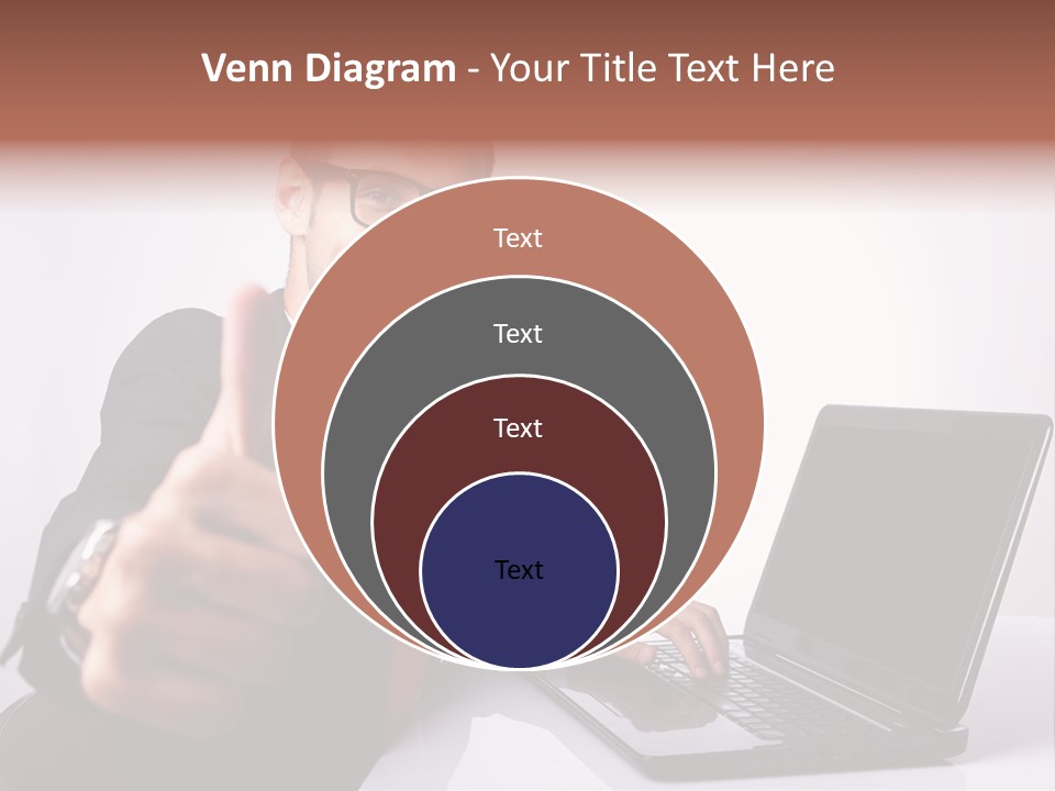 Computer Looking People PowerPoint Template