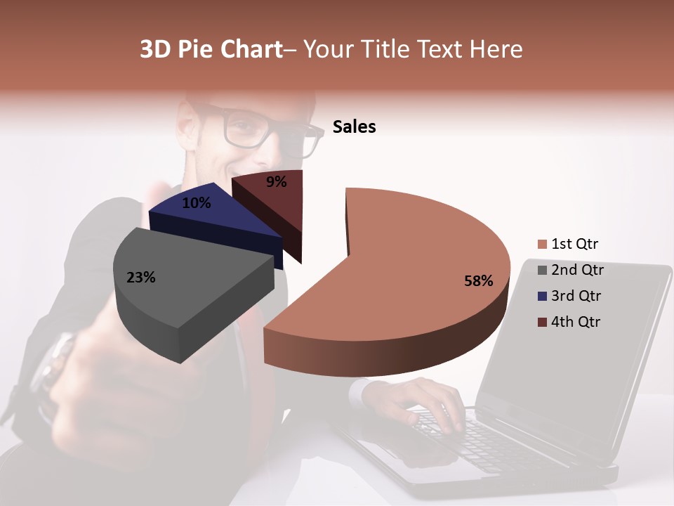 Computer Looking People PowerPoint Template