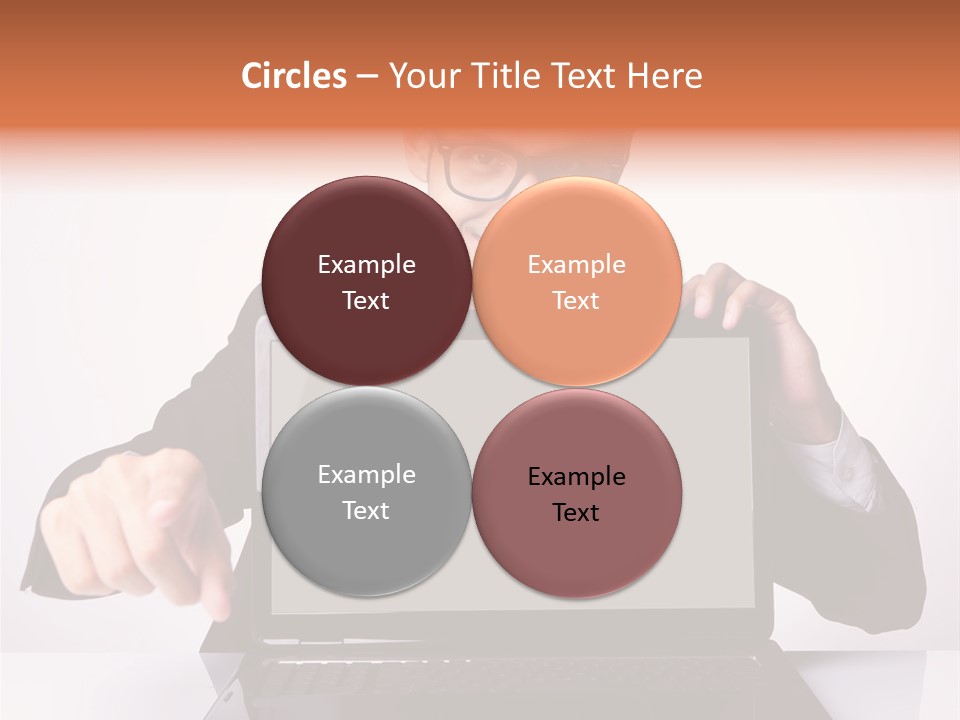 Professional Laptop Suit PowerPoint Template