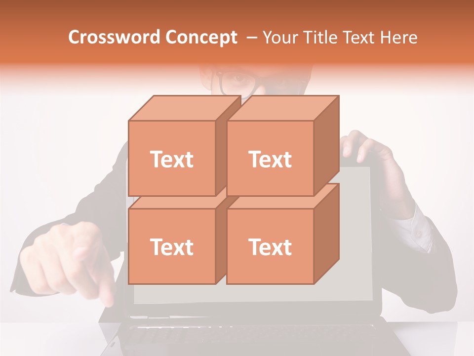 Professional Laptop Suit PowerPoint Template