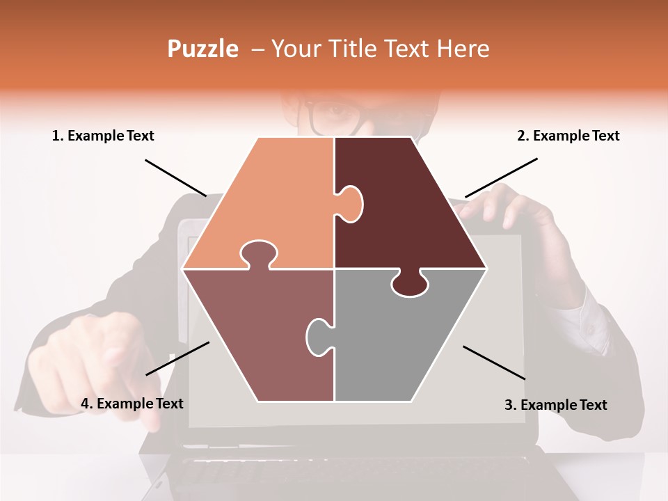 Professional Laptop Suit PowerPoint Template