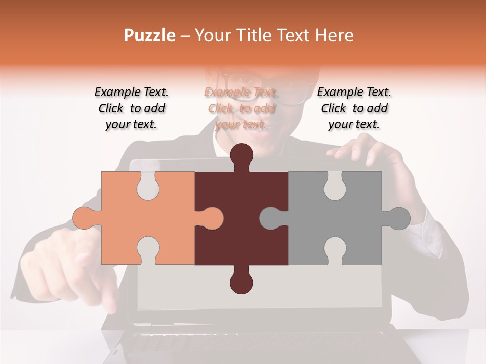 Professional Laptop Suit PowerPoint Template