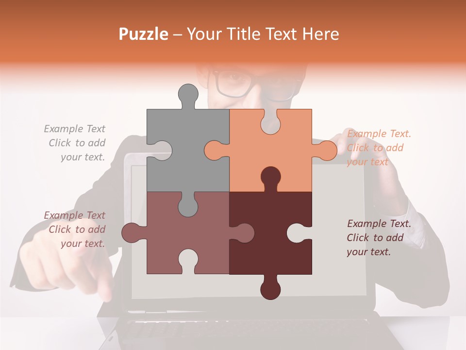 Professional Laptop Suit PowerPoint Template