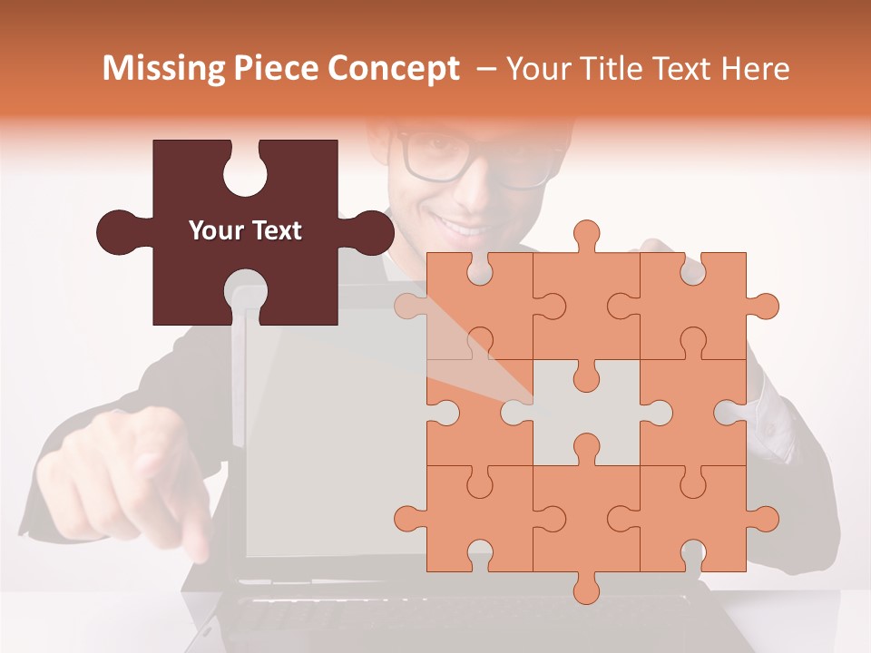 Professional Laptop Suit PowerPoint Template