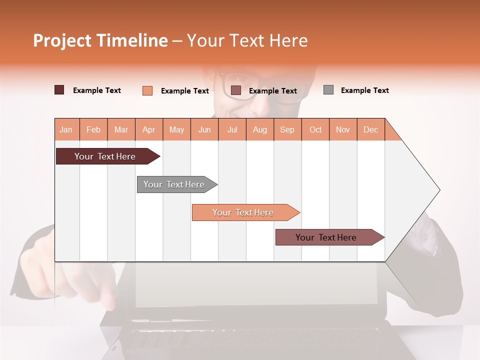 Professional Laptop Suit PowerPoint Template