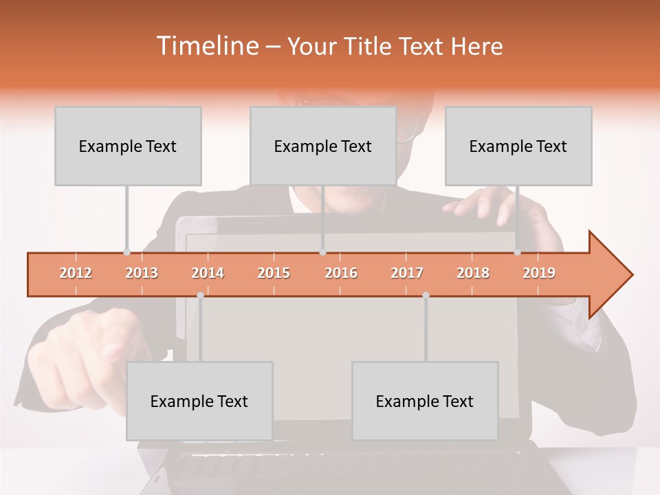 Professional Laptop Suit PowerPoint Template