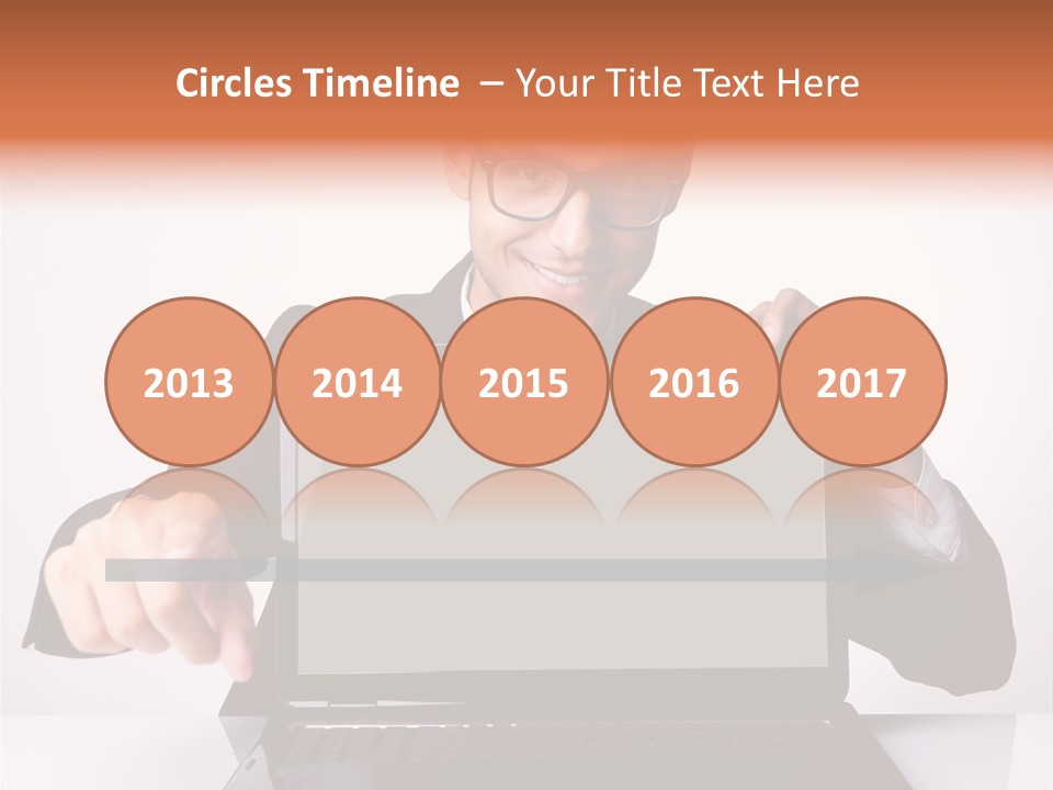 Professional Laptop Suit PowerPoint Template